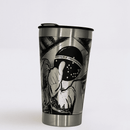 Copo Térmico Preto Patriota - Personalizado 360° a Laser + Brinde