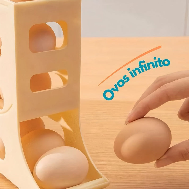 Organizador de Ovos com Rolagem Automática