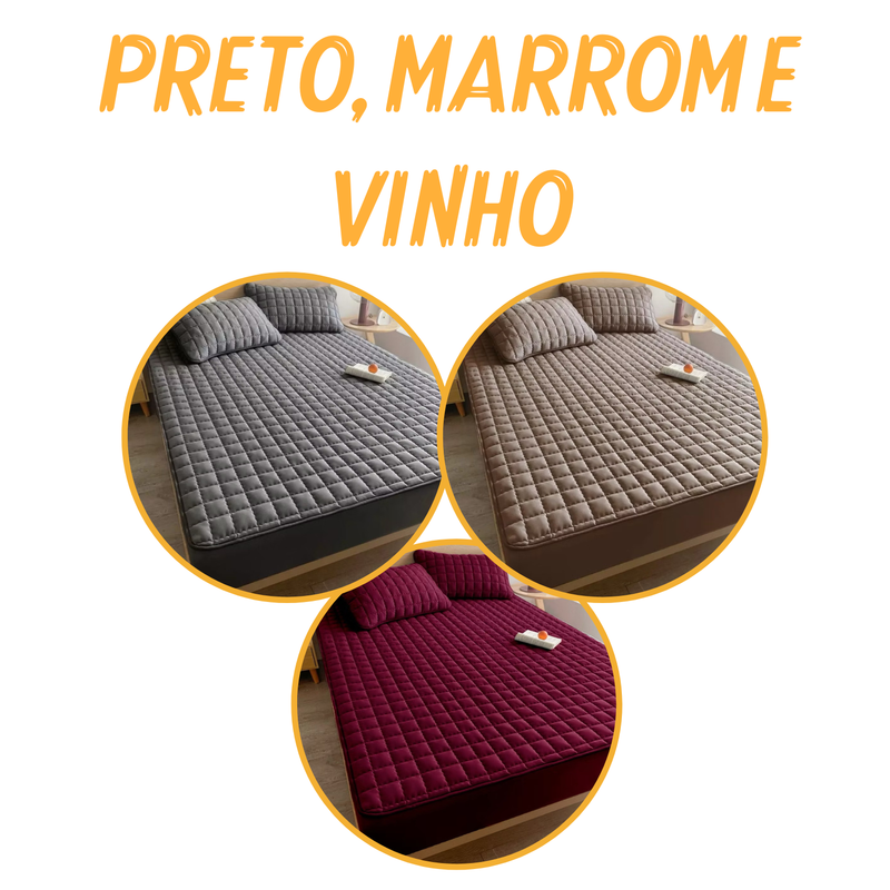 [COMPRE 1, LEVE 3] Acqua Soft - Jogo de Cama Impermeável Premium – Capa + 2 Fronhas