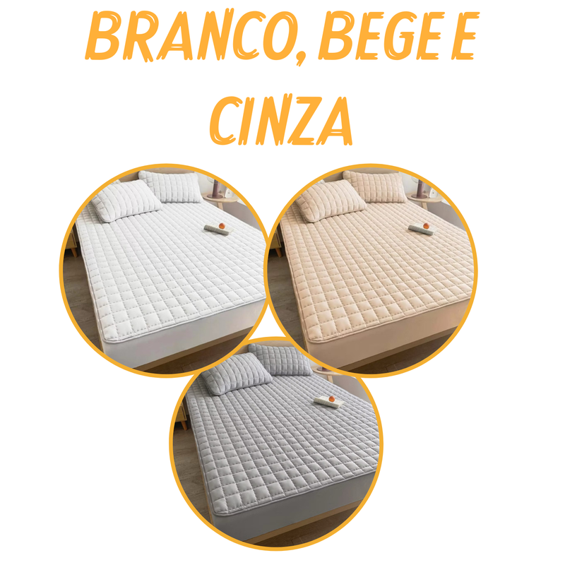 [COMPRE 1, LEVE 3] Acqua Soft - Jogo de Cama Impermeável Premium – Capa + 2 Fronhas