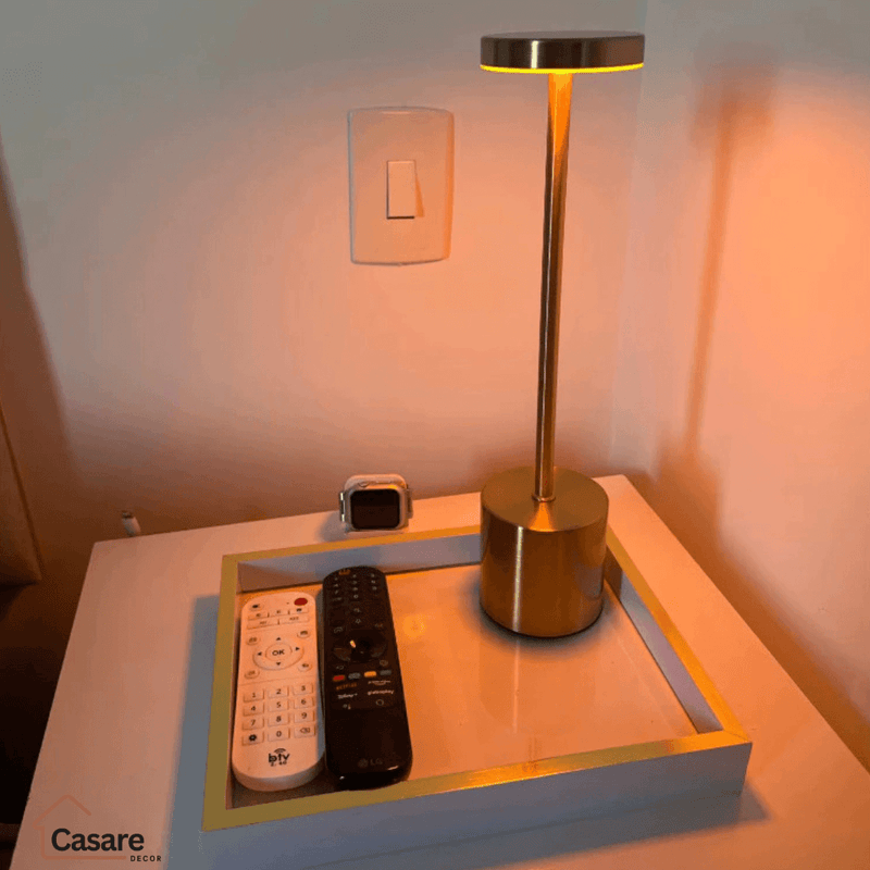 Luminária de Mesa Recarregável Sem Fio